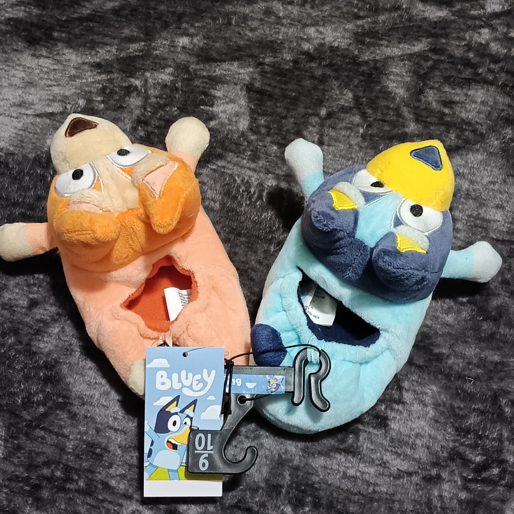NWT Bluey & Bingo Disney House Shoes Kids Size: 9/10 - Picture 3 of 8